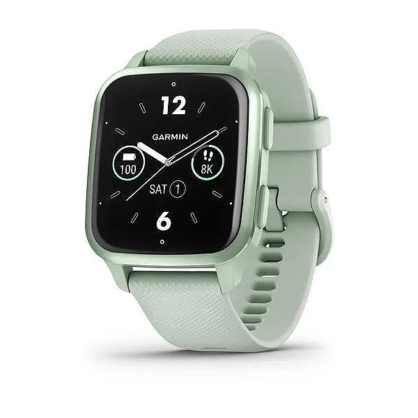 Смарт Часовник Garmin Venu Sq 2 - Metallic Mint Безел С Cool Mint Корпус И Силиконова Каишка