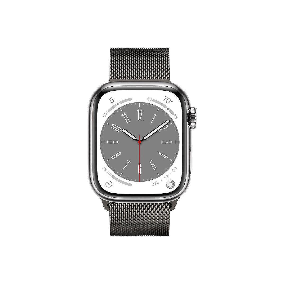 Смарт часовник Apple Watch Series 8 GPS Cellular 45mm, Сребърен-Copy