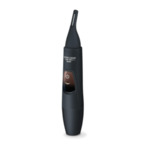 Beurer HR 2000 precision trimmer, For shaping and trimming eyebrows, nose and ear hairs, vertical stainless steel blade, comb attachment with 3/6 mm, Battery-powered, Incl. protective cap,