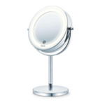 Козметично LED огледало Beurer BS 55 Illuminated mirror, touch sensor, 18 LED light, 7 x zoom, 2 swivering mirrors, 13 cm