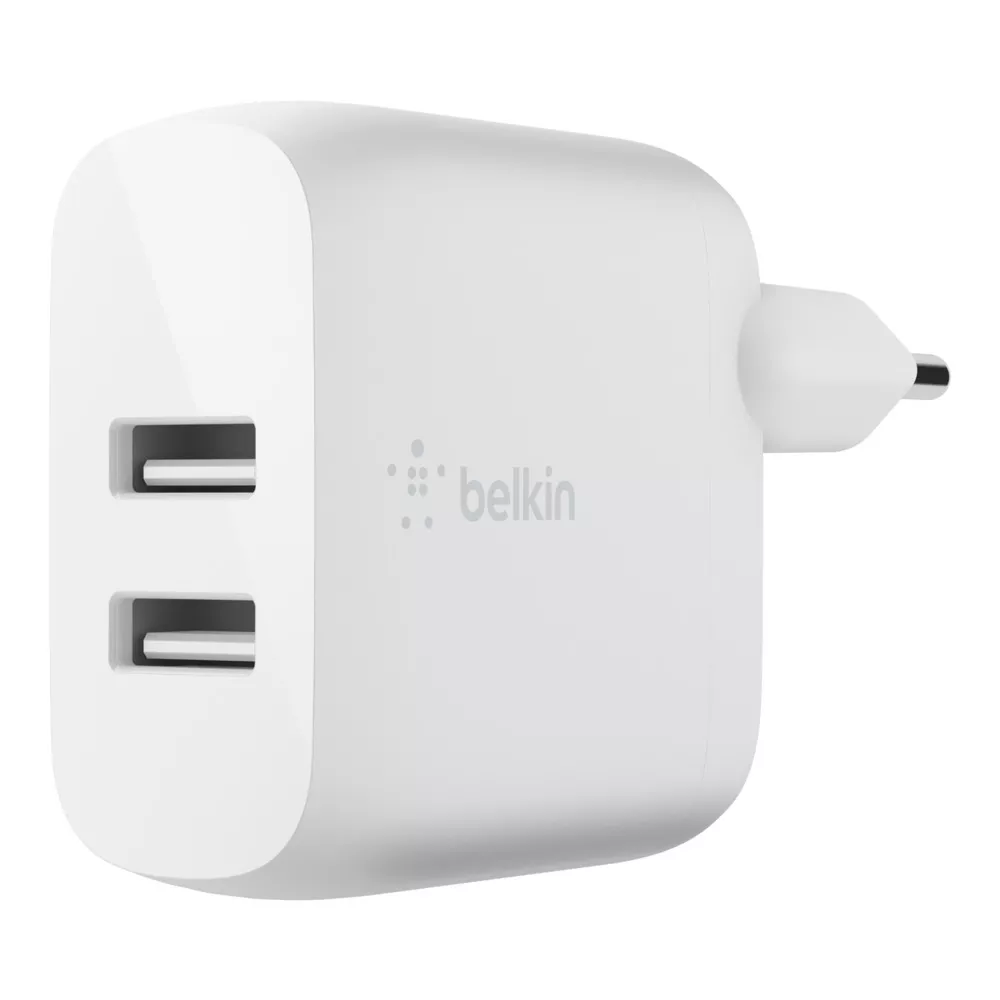 Зарядно за стена Belkin BOOST CHARGE USB-A  12W X2 Dual
