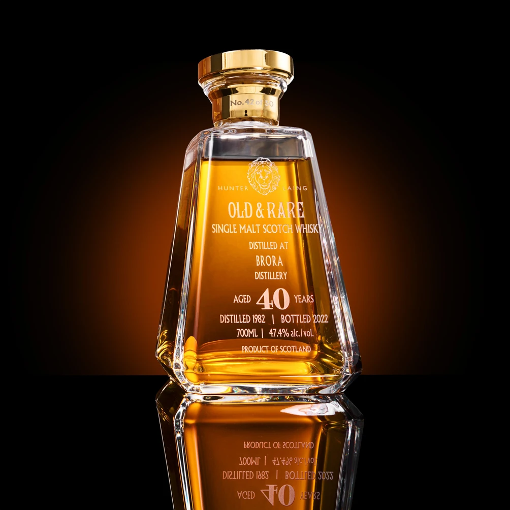 Уиски Hunter Laing's Old & Rare - Brora 1982, 40 годишно, дъбова кутия ...