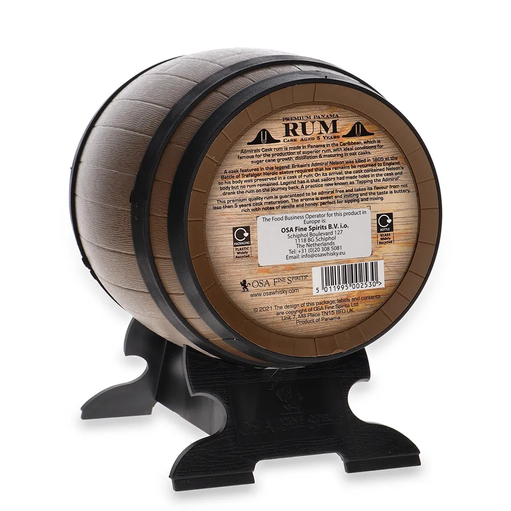 Панамски ром Old St. Andrews - Admiral's Cask Rum Barrel, 5 годишен, 0.7л
