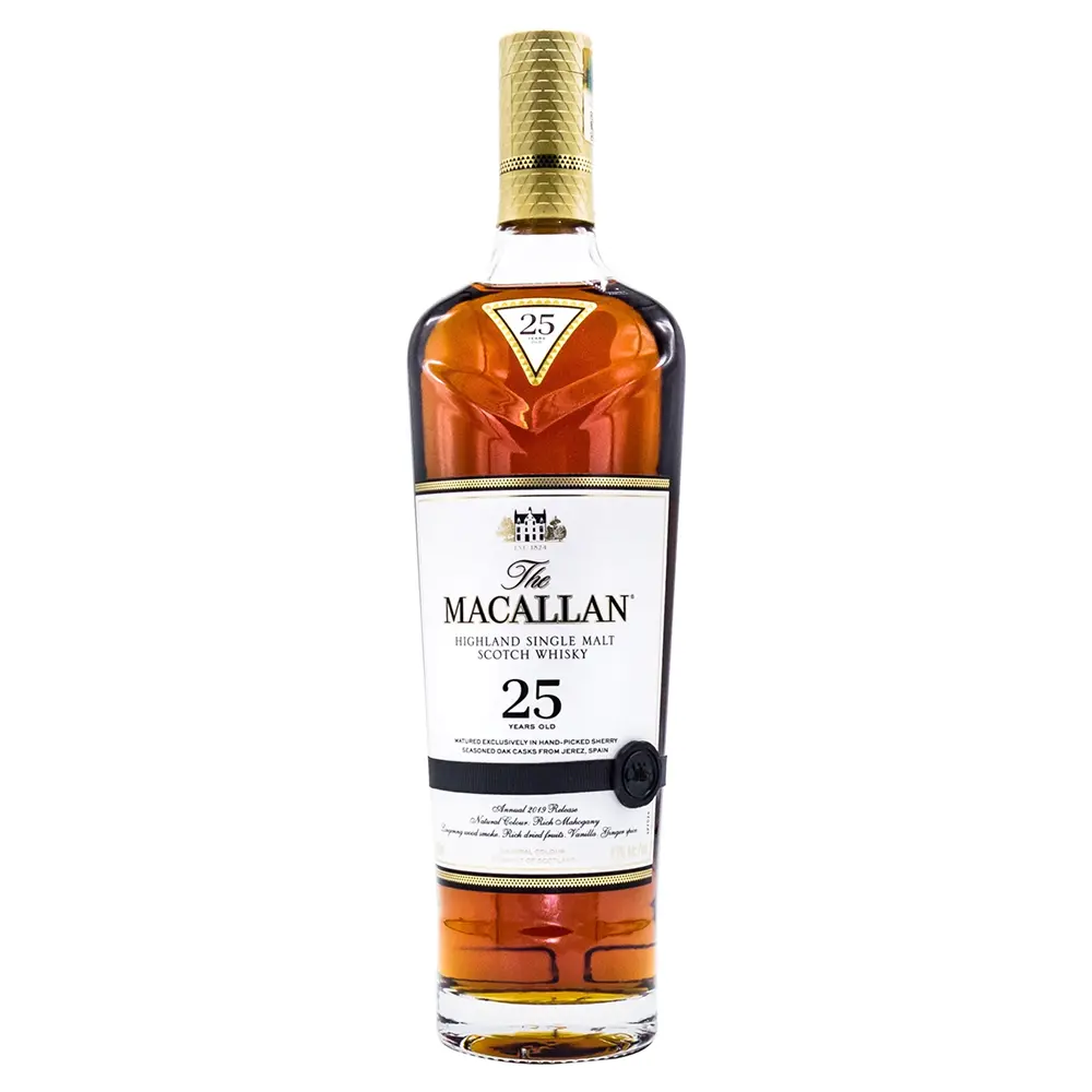 Хайленд Сингъл Малц Скоч Уиски Macallan 25 Year Old Sherry Oak 2020 Release
