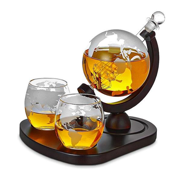 Глобус-декантер Mikamax - Globe Decanter Set Deluxe, с поставка