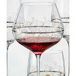 Чаши за червено вино 570 мл Bohemia Crystalex Viola Platinum Middle Edging