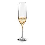 Чаши за шампанско Bohemia Crystalex Viola Gold Spiral