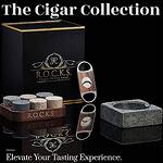 Сет за уиски и пури R.O.C.K.S The Gentleman's Set - Cigar Aficionado