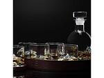 Луксозен комплект за уиски Liiton - The Peaks, декантер, 6x чаши и кожени подложки