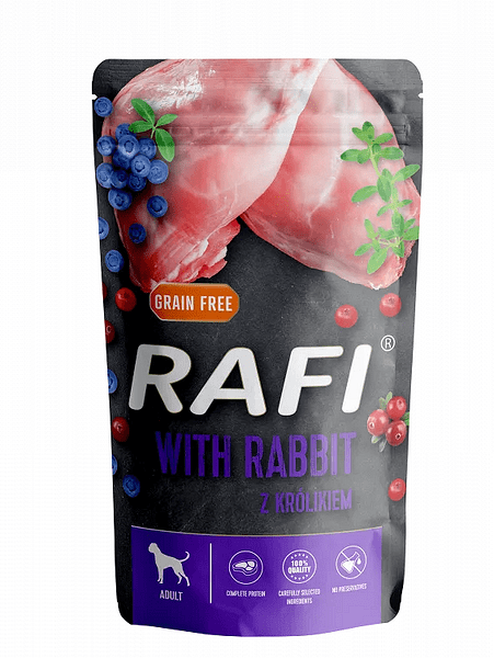 Rafi grain free Рафи вкусни хапки в сос за кучета от всички породи 500г