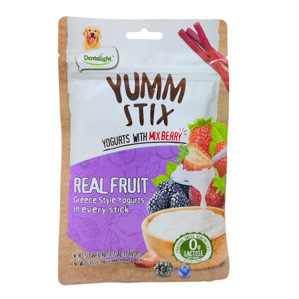 Лакомства Yumm stix Yogurts with Mix Berry, с Йогурт и горски плодове WET and SOFT, 70 гр.