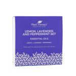 Комплект от 3 бр. етерични масла Лавандула, Мента и Лимон, Plant Therapy