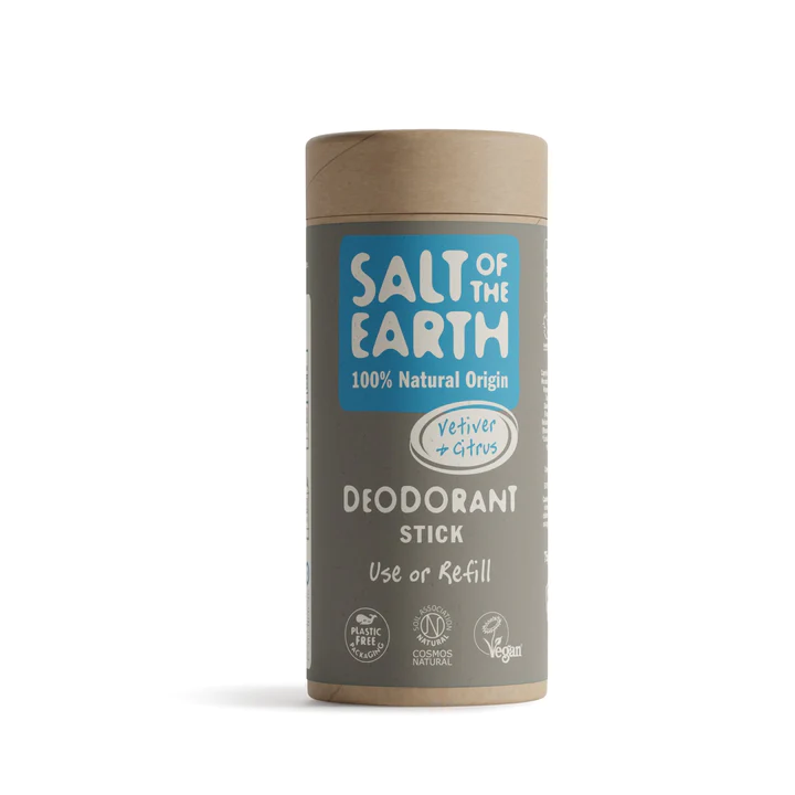 Део-стик в картонена опаковка - ветивер и цитрус, Salt of the Earth, 75 г