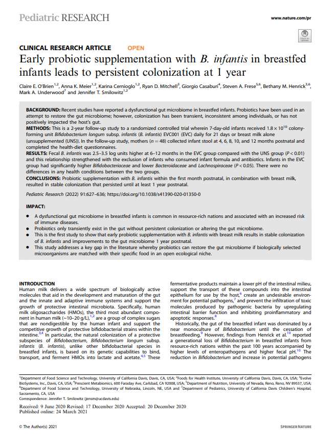 Bifidobacterium infantis