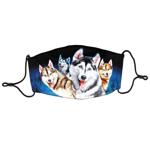 Маска за многократна употреба Rock Chang Husky Dogs M-23