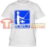 Тениска "I like fishing"