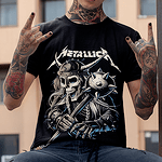 Тениска Metallica - Skeleton Viking
