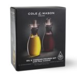 COLE & MASON Комплект за олио и оцет с регулируем дозатор