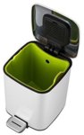 EKO Кош за отпадъци с педал “REGENT“ - 12 литра - бял
