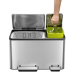 EKO Кош за разделно събиране на отпадъци с 2 педала “ECOCASA“ - (30 + 15) литра - мат