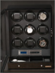 Кутия за самонавиващи се часовници Orbis Timeart Exclusive 9 Ref. OT03-N20BB-L-AR Rotating 9 Automatic Timepieces + Storage Drawer