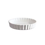 EMILE HENRY Керамична дълбока форма за тарт "DEEP FLAN DISH" - Ø 24 см - цвят бял