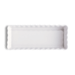 EMILE HENRY Керамична плитка провоъгълна форма за тарт "SLIM RECTANGULAR TART DISH" - 36 х 15 - цвят бял