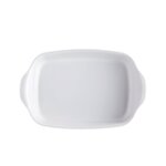 EMILE HENRY Керамична провоъгълна форма за печене "RECTANGULAR OVEN DISH"- 36,5 х 23,5 см - цвят бял