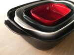 EMILE HENRY Керамична правоъгълна форма за печене "INDIVIDUAL OVEN DISH" - 22 х 15 см - цвят червен