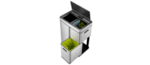 EKO Сензорен кош за разделно събиране на отпадъци “MIRAGE PLUS“ - 60 (30+15+15) литра - мат