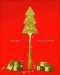 HERDMAR Подаръчен коледен сет "CHRISTMAS GIFT" - 7 части - позлатени/мат