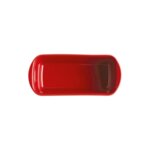 EMILE HENRY Керамична провоъгълна форма за печене "SMALL LOAF DISH" - 24 х 11 - цвят червен
