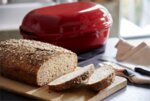 EMILE HENRY Керамична елипсовидна форма за печене на хляб "ARTISAN BREAD BAKER" - 34 х 22 х 15 см - цвят черен