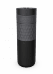 Термочаша ​от неръждаема стомана Kambukka Etna Grip с термокапак 3 в 1 Snapclean®, 500 мл, черна стомана