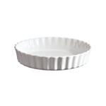 EMILE HENRY Керамична форма за тарт "DEEP FLAN DISH"- цвят бял