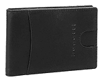 Кожен калъф за карти Bugatti Romano RFID 6CC, черен