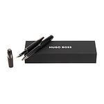 Hugo Boss Комплект химикалка и писалка Chevron, черни