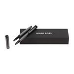 Hugo Boss Комплект химикалка и ролер Filament, сребристи