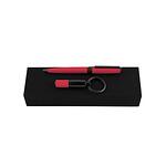 Hugo Boss Комплект химикалка и ключодържател Gear Matrix, червени
