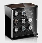 Кутия за самонавиващи се часовници Modalo Ambiente  Black-Makassar For 9 Automatic Watches