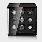 Кутия за самонавиващи се часовници Modalo Ambiente  Black-Makassar For 9 Automatic Watches