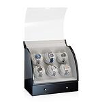 Кутия за самонавиващи се часовници Designhütte Basel 6 BK For 6 Automatic Timepieces