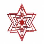 PHILIPPI 3D Коледна звезда STAR - червена - L размер