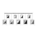 UMBRA Фотодисплей за стена “EXHIBIT" за 9 снимки - черен цвят