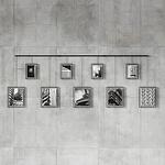 UMBRA Фотодисплей за стена “EXHIBIT" за 9 снимки - черен цвят