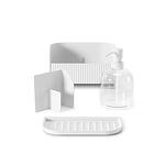 UMBRA Органайзер за мивка с диспенсър за течен сапун “SLING“ - цвят бял