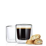 BLOMUS Комплект от 2 бр двустенни стъклени чаши NERO за кафе - 200 мл