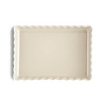 EMILE HENRY Керамична форма за тарт "DEEP RECTANGULAR TART DISH" - цвят екрю