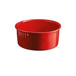 EMILE HENRY Керамична купа за суфле "SOUFFLE BAKING DISH" - Ø 23 см - цвят червен