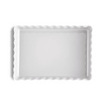 EMILE HENRY Керамична форма за тарт "DEEP RECTANGULAR TART DISH" - цвят бял